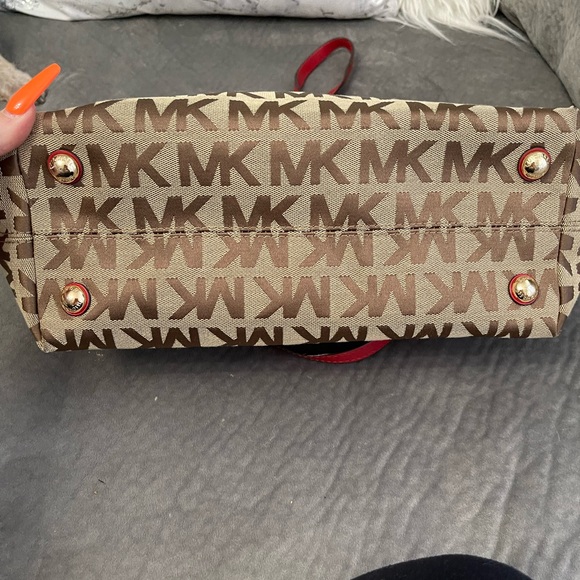 EUC Michael Kors Tan and Red Purse ❤️ - Picture 5 of 7